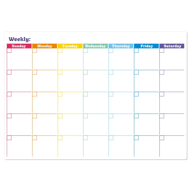 Magnetic A3 Month Planner Refrigerator Sticker Erasable Whiteboard