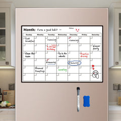 Magnetic A3 Month Planner Refrigerator Sticker Erasable Whiteboard