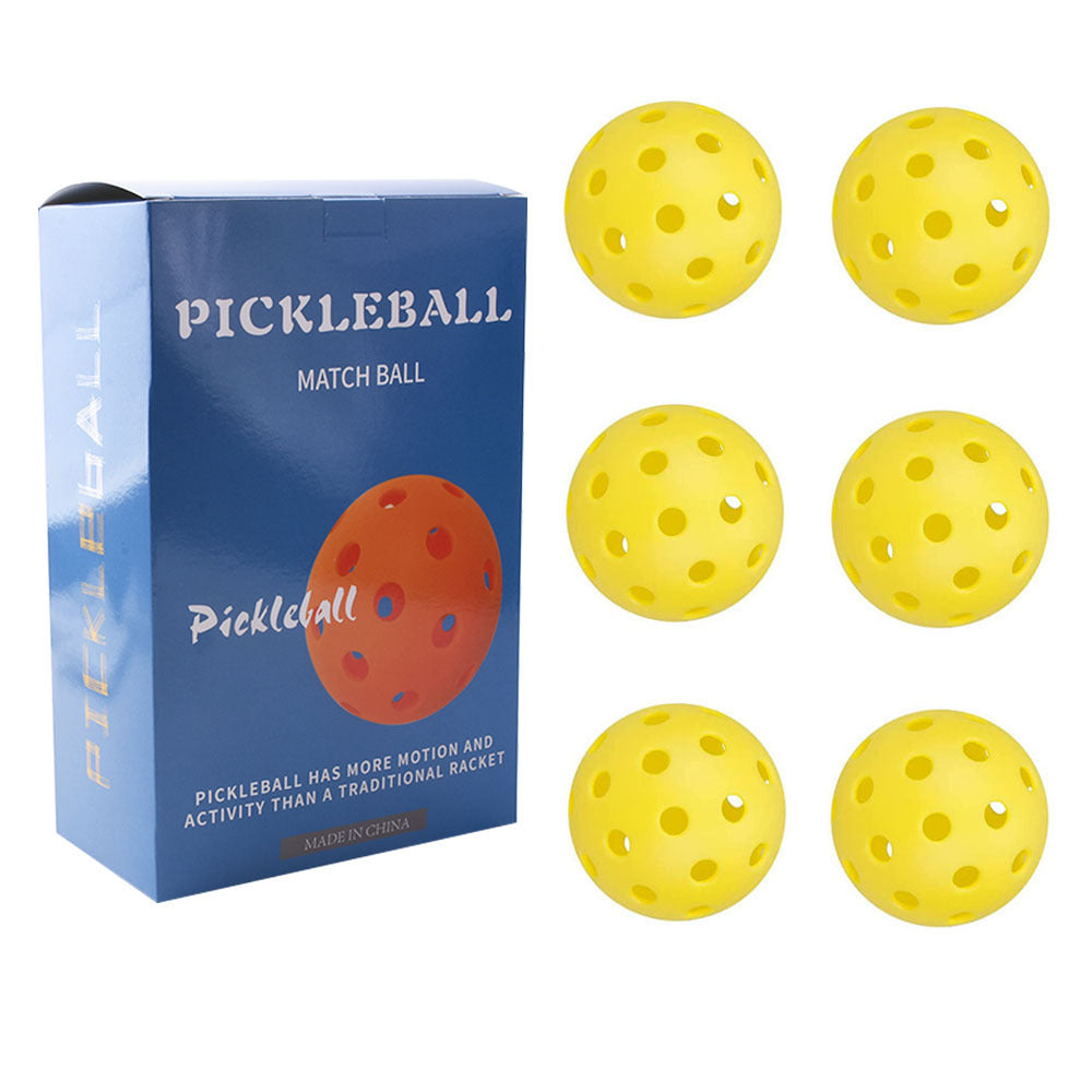 6pcs 40 Hole 2.9'' Pickleballs PE High Elastic Replacement