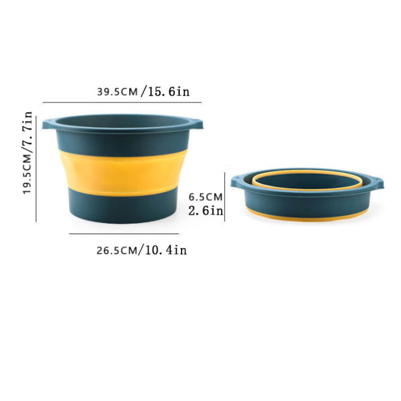 Collapsible Foot Bath Soak Tub with Massage Acupoint