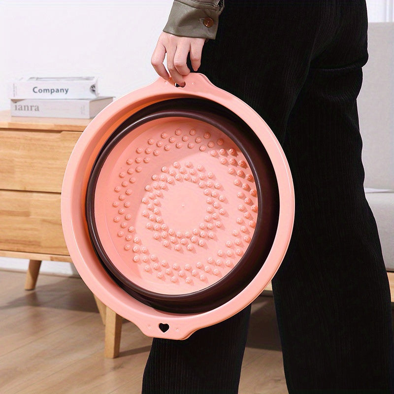 Collapsible Foot Bath Soak Tub with Massage Acupoint