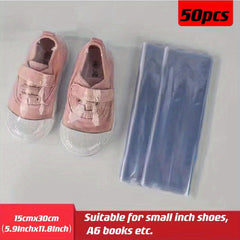 50pcs Heat Seal Shrink Bags for Soap Books Bath Bombs Giftware