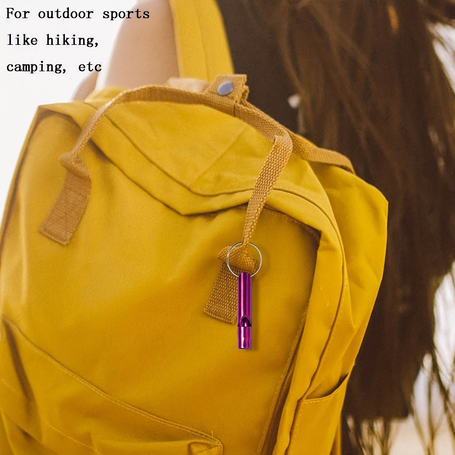 5pcs Colorful Emergency Whistle Keychain Outdoor Camping Hiking Sports