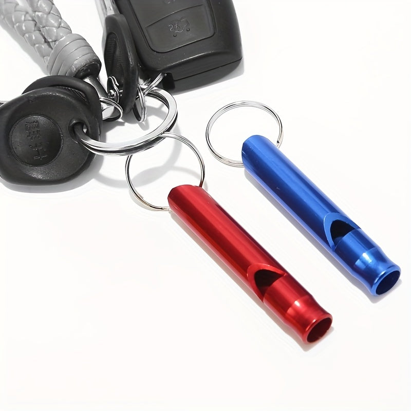 5pcs Colorful Emergency Whistle Keychain Outdoor Camping Hiking Sports
