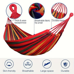 Portable Camping Hammock with Carrying Bag & Tree Straps