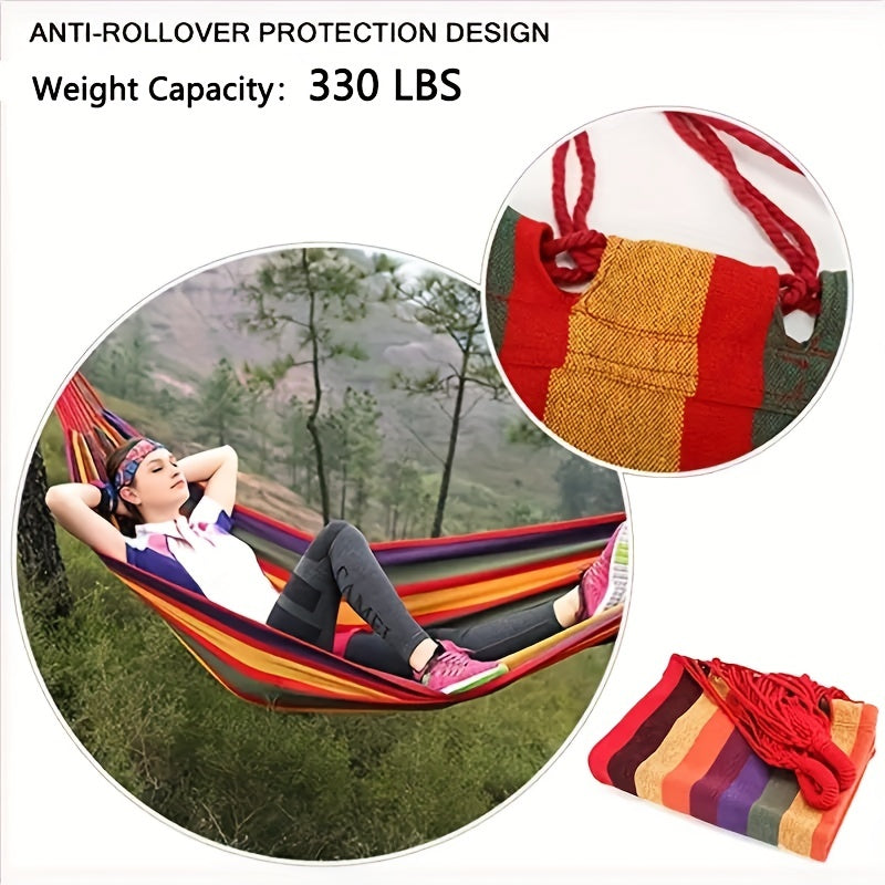 Portable Camping Hammock with Carrying Bag & Tree Straps