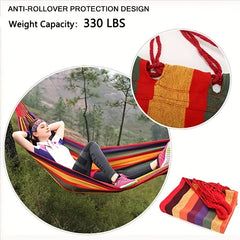 Portable Camping Hammock with Carrying Bag & Tree Straps