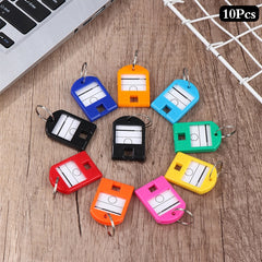 10pcs Keychain Key Tag ID Name TEL Number Marker Tag Baggage Tag