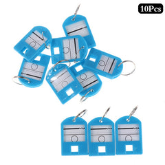 10pcs Keychain Key Tag ID Name TEL Number Marker Tag Baggage Tag