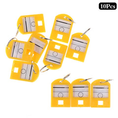 10pcs Keychain Key Tag ID Name TEL Number Marker Tag Baggage Tag