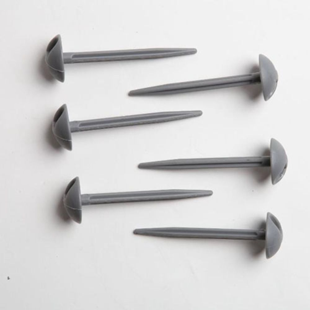 10pcs Plastic Mushroom Domed Awning Pegs Garden Nails