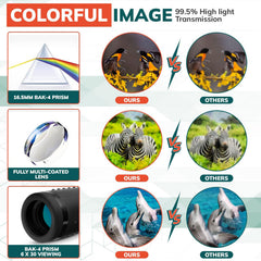HD Monocular Telescope 6 30 Handheld Wide Angle BAK4 Prism Camping Concerts