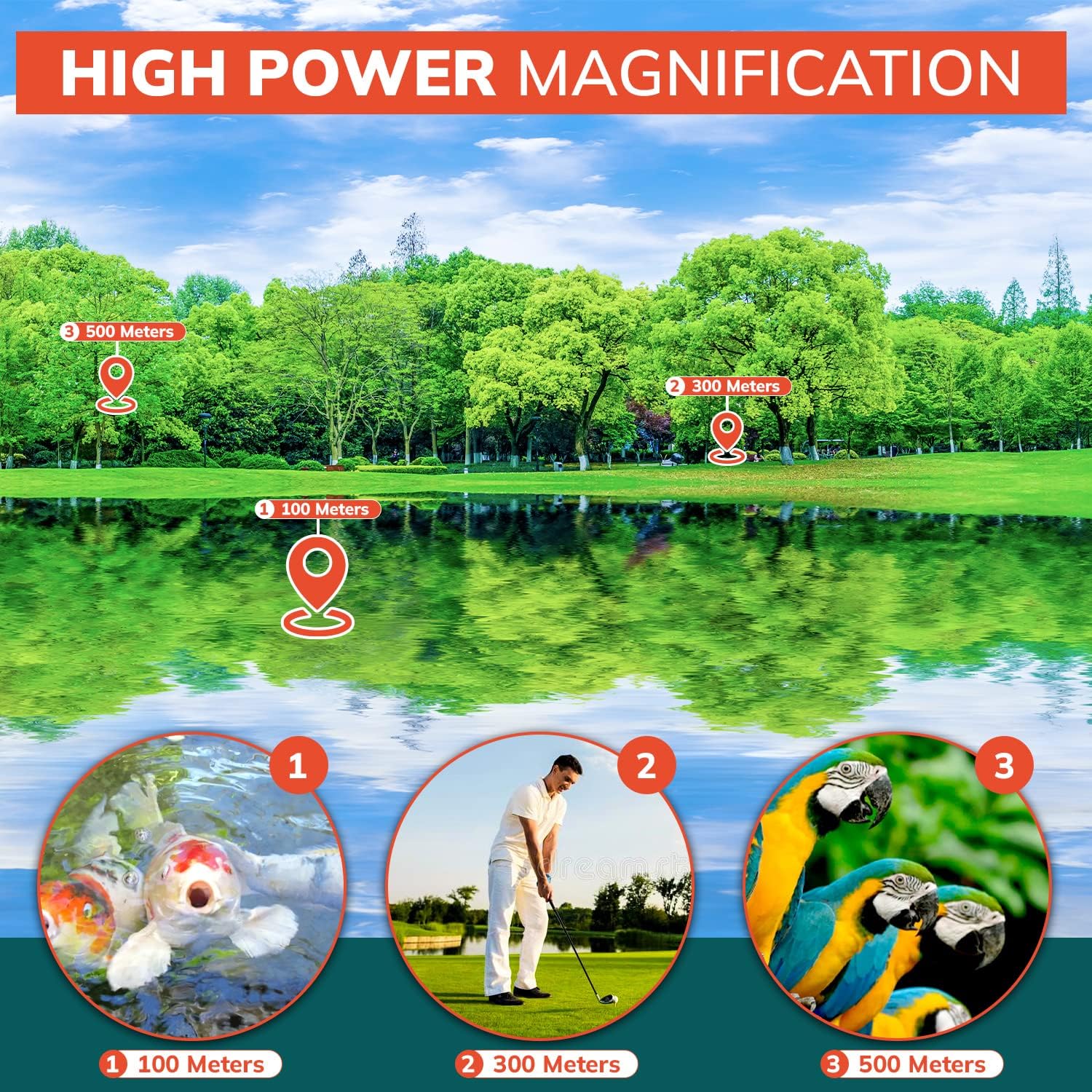 HD Monocular Telescope 6 30 Handheld Wide Angle BAK4 Prism Camping Concerts
