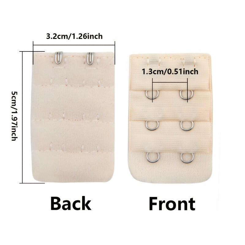 10pcs 2 Hooks Bra Strap Extenders Adjustable Bra Band Buckle