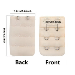 10pcs 2 Hooks Bra Strap Extenders Adjustable Bra Band Buckle