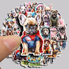 50pcs Dog Stickers DIY Computer Scrapbooking Student Stationery Arts Crafts