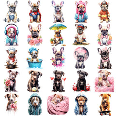 50pcs Dog Stickers DIY Computer Scrapbooking Student Stationery Arts Crafts