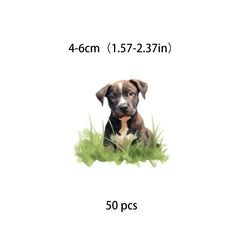 50pcs Dog Stickers DIY Computer Scrapbooking Student Stationery Arts Crafts