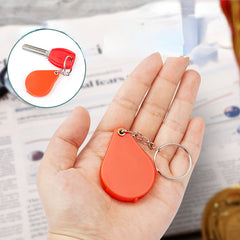 Mini Folding Portable Elderly Reading Magnifying Glass Keychain Glasses