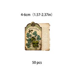 50pcs Lucky Green Sticker DIY Scrapbooking Computer Student Stationery