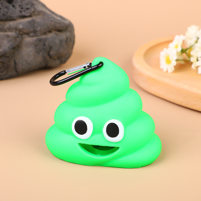 Poop Shaped Dog Poop Bag Dispenser with Clip