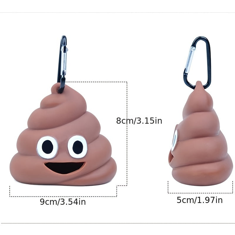 Poop Shaped Dog Poop Bag Dispenser with Clip