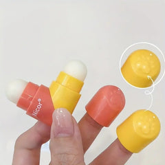 Heart Lip Balm Couple Lipstick Dual use Moisturizing Fruity Lipstick