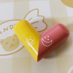 Heart Lip Balm Couple Lipstick Dual use Moisturizing Fruity Lipstick