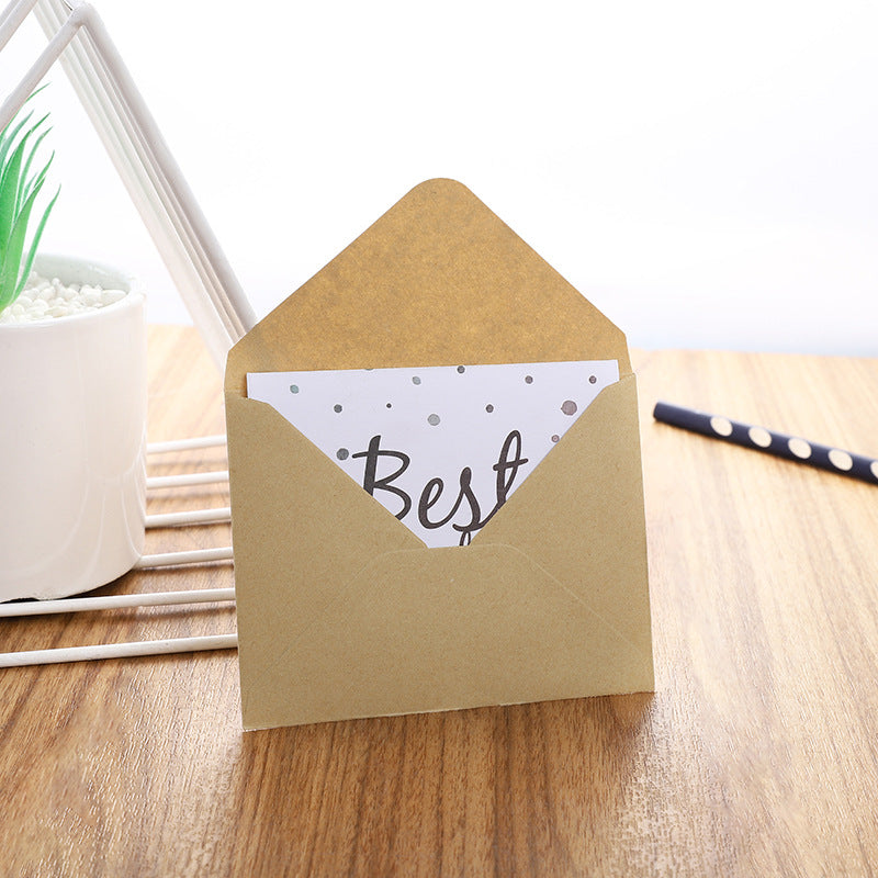 20pcs European Double Adhesive Brown Paper Cali Envelopes