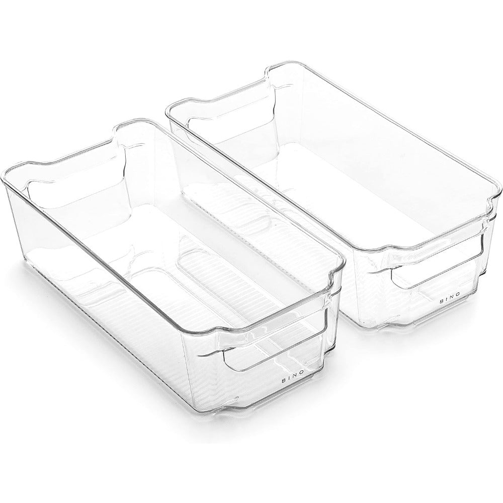 Clear Stackable Storage Bins Kitchen Pantry Organizer