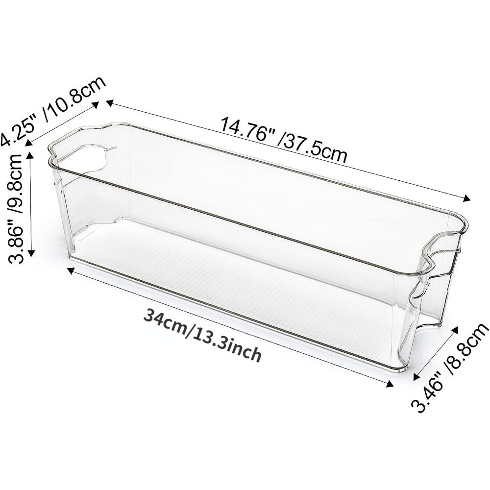 Clear Stackable Storage Bins Kitchen Pantry Organizer