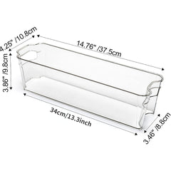Clear Stackable Storage Bins Kitchen Pantry Organizer