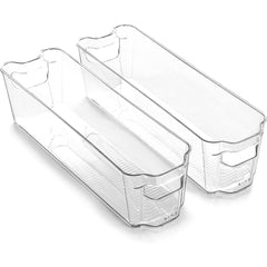 Clear Stackable Storage Bins Kitchen Pantry Organizer