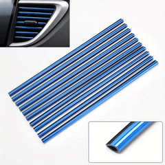 10pcs 19 Car Air Conditioner Outlet Decorative Moulding Trim Strips