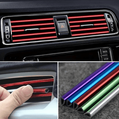 10pcs 19 Car Air Conditioner Outlet Decorative Moulding Trim Strips