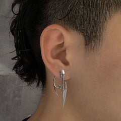 Cyberpunk Darts Shape Ear Pendants Gothic Earrings Hip Hop Unisex Jewelry