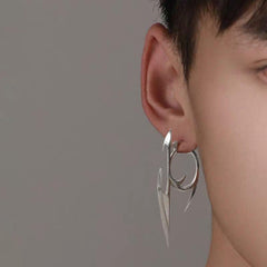 Cyberpunk Darts Shape Ear Pendants Gothic Earrings Hip Hop Unisex Jewelry
