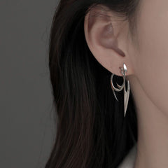 Cyberpunk Darts Shape Ear Pendants Gothic Earrings Hip Hop Unisex Jewelry
