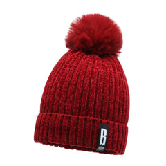 Winter Chenille Plus Velvet Knitted Hat