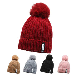 Winter Chenille Plus Velvet Knitted Hat