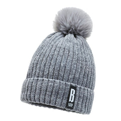 Winter Chenille Plus Velvet Knitted Hat