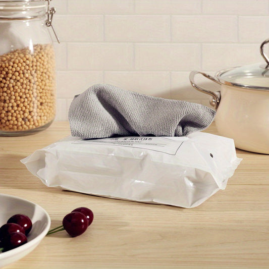 20pcs Non Stick Removal Dishcloth Water Absorbing Lint Extractable