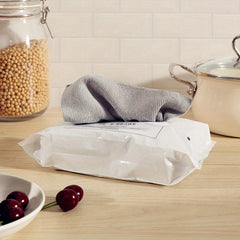 20pcs Non Stick Removal Dishcloth Water Absorbing Lint Extractable