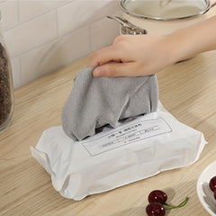 20pcs Non Stick Removal Dishcloth Water Absorbing Lint Extractable