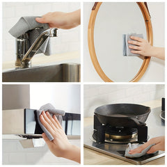 20pcs Non Stick Removal Dishcloth Water Absorbing Lint Extractable