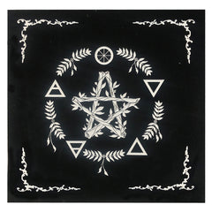 Tarot Card Tablecloth Pentagram Altar Cloth 19.29x19.29in