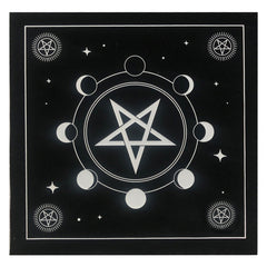 Tarot Card Tablecloth Pentagram Altar Cloth 19.29x19.29in