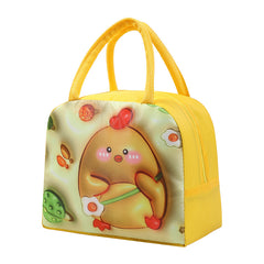 3D Cartoon Lunch Bag Large Capacity Aluminum Foil Insulated Lunch Box Bag