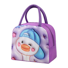 3D Cartoon Lunch Bag Large Capacity Aluminum Foil Insulated Lunch Box Bag