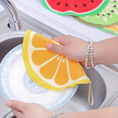 Fruits Pattern Soft Hanging Towel for Bathroom and Kitchen